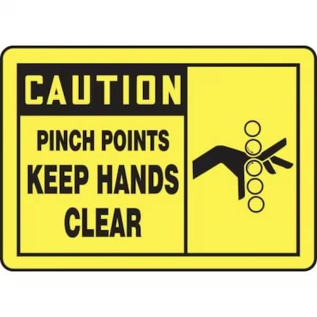 Accuform OSHA CAUTION SAFETY SIGN PINCH MEQM700XP MEQM700XP